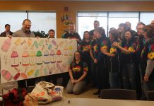 On November 23, 2017, Crayola Canada announced it had achieved its goal to break $1 million mark in funds raised for the United Way for the City of Kawartha Lakes over the past 29 years. (Photo: United Way of City of Kawartha Lakes)