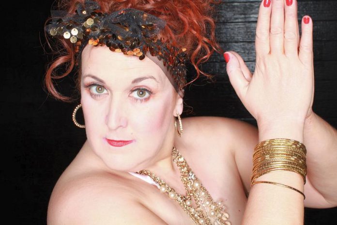 Sharron Matthews, Canada's leading cabaret artist, is hosting New Stages "Hits and Misses" on Saturday, November 18 at the Market Hall in downtown Peterborough. The evening of music and comedy also stars Kate Suhr, Shannon McCracken, Beau Dixon, Linda Kash, Deborah Kimmett, and Steve Ross. (Photo courtesy of Sharron Matthews)