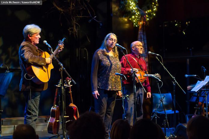 In the 18 years since Rob Fortin, Susan Newman, John Hoffman, and Curtis Driedger (not pictured) first launched the annual In From The Cold concert, it has raised over $110,000 for YES Shelter for Youth and Families. (Photo: Linda McIlwain / kawarthaNOW)