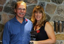 Jennie MacKenzie, the Kawartha Chamber of Commerce & Tourism's Citizen of The Year, with her husband John.