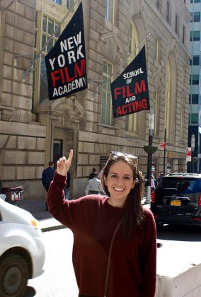 Peterborough filmmaker and screenwriter Carley Smale in New York. (Photo courtesy of Carley Smale)