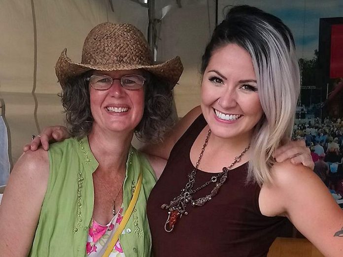 Peterborough LIVE founder Wendy Fischer, who is presenting Hip Hop Unlimited along with Billy Marks of Mercenaries, pictured with local musician Missy Knott. (Photo: Wendy Fischer / Facebook)