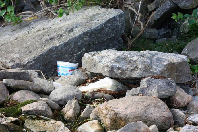 Peterborough County is taking measures to curb littering by anglers on the James A. Gifford Causeway. Local realtor Brad Sinclair first brought the issue to the public's attention in August 2017 and has continued to advocate for a resolution. (Photo: Brad Sinclair)