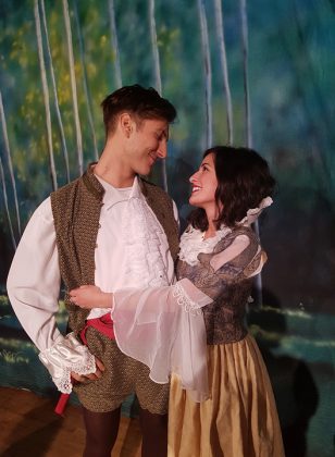 Katherine Cappellacci stars as Snow White and Ceasare Scarpone stars as Prince Roger in the Globus Theatre production of "Snow White and the Seven Dwarfs". (Photo: Sarah Quick)