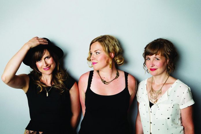 Good Lovelies (Kerri Ough, Sue Passmore, and Caroline Brooks) are performing a Christmas concert at Trinity United Church om Cobourg on Sunday, December 17th. The evening performance is sold out but tickets are still available for the matinee show. (Publicity photo)