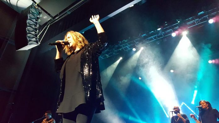 Serena Ryder performed to an enthusiastic hometown crowd at the sold-out show. (Photo: Jeannine Taylor / kawarthaNOW)