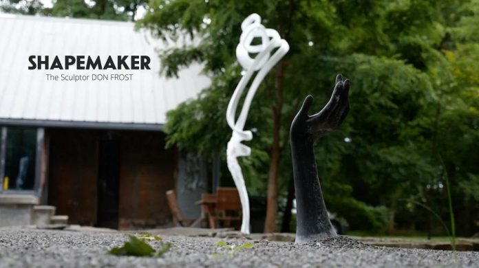 Two of Don Frost's pieces in a screenshot from "ShapeMaker:  The Sculptor Don Frost". (Photo: Michael Morritt)