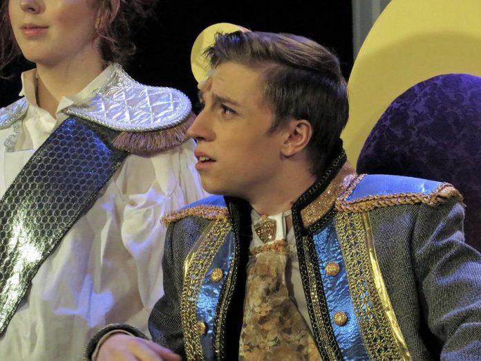 Dylan Macdonald as the heroic but naive Prince Topher. (Photo: Celia Fehr)