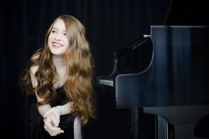 Toronto pianist Anastasia Rizikov will join the Peterborough Symphony Orchestra to perform Gershwin's "Rhapsody in Blue" at Paris Bustle & Blue on Saturday, February 3rd at Showplace Performance Centre in downtown Peterborough. (Photo: Bo Huang)