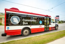 Other cities like Toronto have a community bus service that connects riders with popular destinations, providing an alternative to regular transit. Peterborough Transit will be launching its community bus service in March 2018 and is seeking feedback on one of two possible route options. (Photo: Toronto Transit Commission)