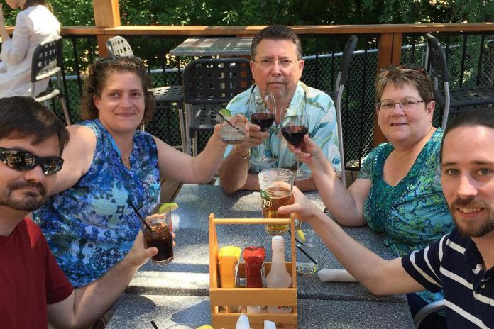 Emmatt Digital Solutions is celebrating its 20th anniversary in 2018. Pictured are owners Chris Calbury (middle) and Kim Appleton (second from right) with some of their staff. (Photo: Emmatt Digital Solutions / Facebook)