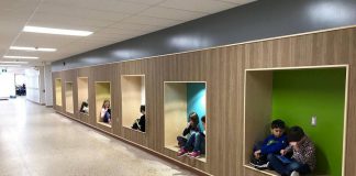 Students at the new Lakefield District Public School love the new space, including these cubby holes. Kawartha Pine Ridge District School Board is hosting an open house for parents and community members on Monday, January 29th. (Photo: Kawartha Pine Ridge District School Board)