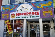 Mike Taveroff is closing his iconic Moondance store at 425 George Street North in downtown Peterborough after 46 years of operation. The store originally opened at 249 George Street in 1972 -- making it Canada's oldest independent music store. (Photo: Jeannine Taylor / kawarthaNOW.com)