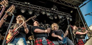 Canadian Celtic rockers Mudmen (Mike Meacher, Sandy Campbell, Dan Westenenk, Robby Campbell, and Jeremy Burton) return to Peterborough's Market Hall on January 13, 2018 for their 20th anniversary tour. (Photo courtesy of Mudmen)