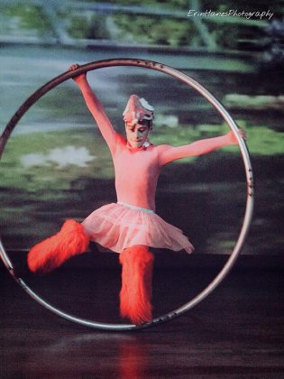 13-year-old Ethan Hinshelwood training with a Cyr wheel.  (Photo: Eric Hanes Photography)