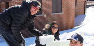 Last year's inaugural FrostFest saw large crowds attending, with families and businesses creating more than 50 snow sculptures. The event returns to the park at Lock 32 in Bobcaygeon from 10 a.m. to 3 p.m. on Sunday, February 18, 2018. (Photo courtesy of Impact 32)