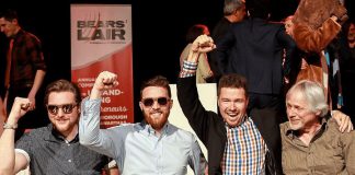 Last year's winners of the Bears' Lair entrepreneurial competition, Tim and Dan Waggoner of Loch Effects and Alex Bushshell and Steve Wright of Lab Improvements, have some advice for entrepreneurs entering the 2018 competition, along with four other past winners and finalists of the competition. The deadline to apply for this year's Bears' Lair is February 15, 2018. (Photo: Samantha Moss / MossWorks Photography)