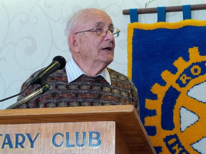  Robert Rehder, who spent 47 years as an engineer with GE in Peterborough, was also the director of the Hope Mill Restoration Project. He will be honoured with the Engineering Lifetime Achievement Award from the Professional Engineers Ontario (PEO) Peterborough Chapter. (Photo: Rotary Club of Belleville)