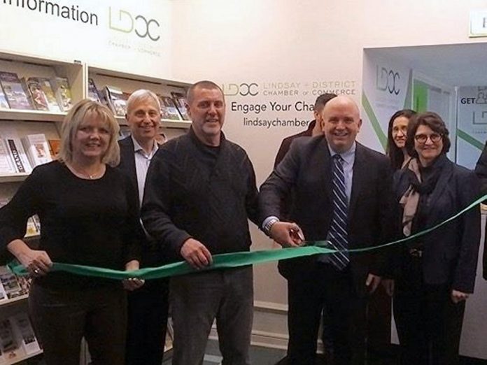 The Lindsay & District Chamber of Commerce celebrated the grand opening of its new office space at 180 Kent Street West in Lindsay on January 31, 2018. (Photo: Lindsay Chamber / Facebook)