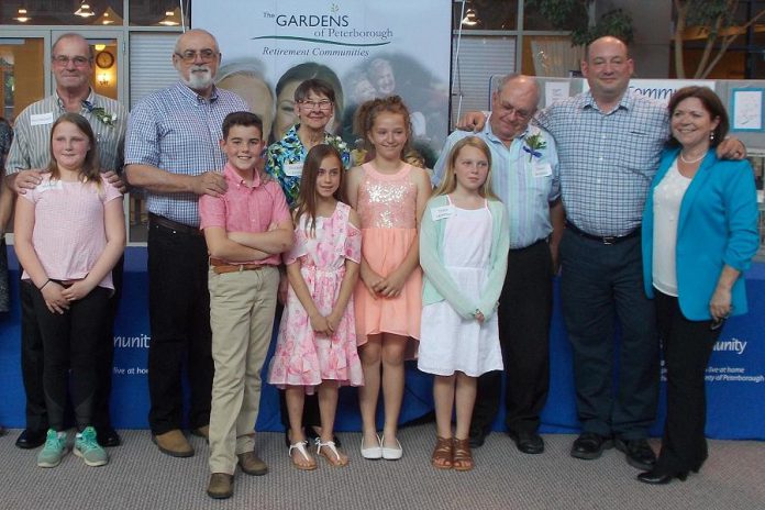 Children with the special older persons in their lives at the 2017 Grandparent of the Year awards celebration. Community Care Peterborough is accepting nominations for the 2018 awards until May 16, 2018. (Photo: Community Care Peterborough)