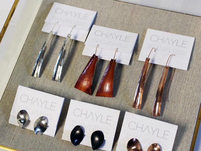 The GreenUp Store also offers Chayle earrings, inspired by nature and hand-crafted using recycled precious metals and sustainable sources of silver and gold. (Photo: GreenUP)