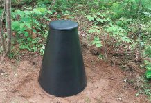 The Bardmatic Digester is a great waste management solution for households, designed to break down dog waste and organic kitchen waste including table scraps, citrus fruits, vegetable peelings, tealeaves, coffee grounds, and eggshells along with things that you can't put in a backyard composter, such as meat and bones. (Photo: Techstar Plastics Inc.)