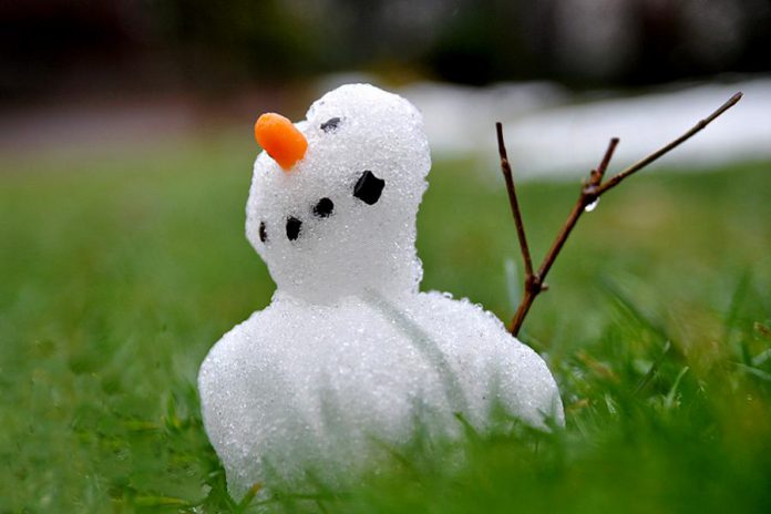 Melting snowman