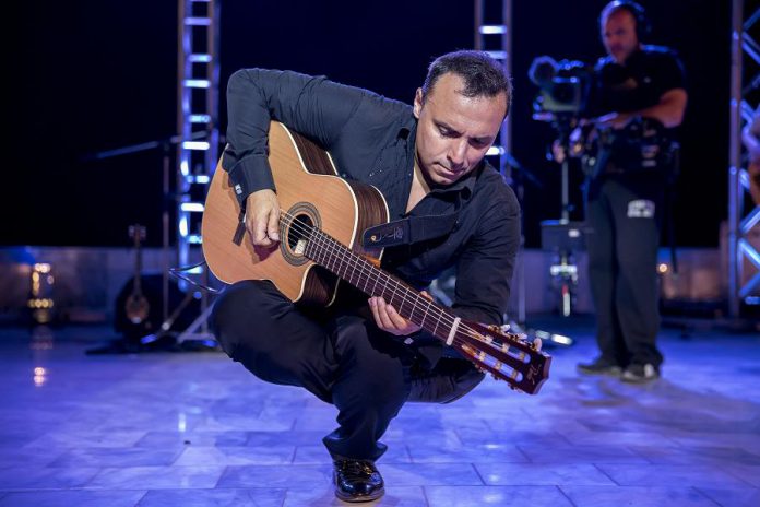 Pavlo presents his guitar-based instrumental "Mediterranean music" at Showplace on March 1st. (Publicity photo)