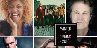 Measha Brueggergosman, The Sheepdogs, The Jim Cuddy Band, Pavlo, Alan Doyle, and Brett Kissel are only a few of the acts that Showplace Performance Centre has lined up from February to April 2018. (Graphic: Showplace Performance Centre)