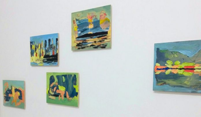 John Climenhage's colourful small landscape paintings, on display at Star X gallery. (Photo courtesy of Star X)