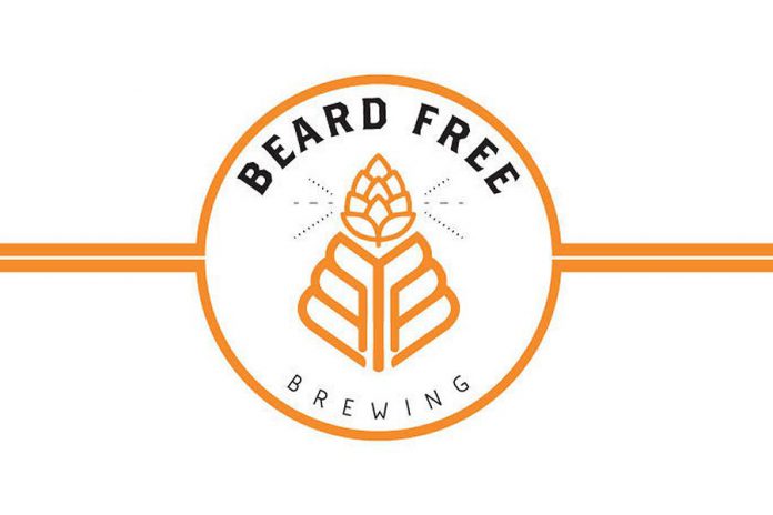 Beard Free Brewing is named both for part of the wheat plant and because two of the three partners do not wear beards, unlike many craft brewers. The third partner will be shaving his beard for the March 23rd opening. (Logo: Beard Free Brewing)