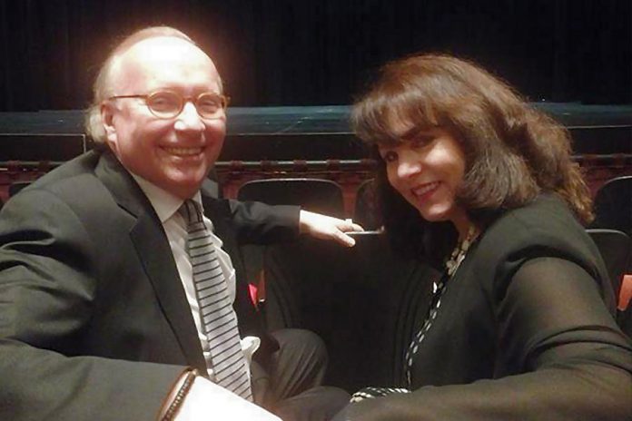 David Goyette and  Victoria Pearce. "I'm very proud of him. It's something he has wanted to do for a long time. We love Showplace." (Photo: Paul Rellinger / kawarthaNOW.com)