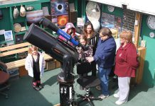 John Crossen explaining his telescope to a tour group at the Buckhorn Observatory, which he opened in 2002 and ran until 2014. John passed away at the age of 73 on March 22, 2018 after a long illness. (Photo: Crossen family)