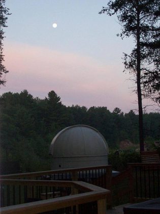 John Crossen's legacy lives on with the Peterborough Astronomical Association's new domed observatory, which was built in the summer of 2017 to replace the old Buckhorn Observatory building on the Crossen's Buckhorn property. (Photo: Peterborough Astronomical Association)