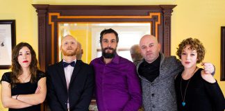 An acronym of the first names of its six members, LLAADS is a new Peterborough comedy troupe featuring Lindsay Unterlander, Adam Wilkinson, Luke Foster, Dan Smith, and Sarah McNeilly (the second "A", Adam Martignetti, is behind the camera). LLAADS' inaugural show is at The Theatre on King in downtown Peterborough on March 31, 2018. (Photo: Adam Martignetti)
