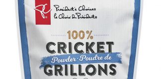 President's Choice 100% Cricket Powder, sourced from Entomo Farms in Norwood, is now available in local Loblaw stores. While new to Canadian culture, 80 per cent of the world's population already incorporates insects into their diet in some form. (Photo: Loblaw Companies Limited)