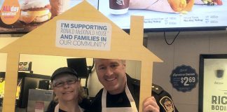 Kawartha Lakes Police Service Inspector Mark Mitchell volunteering in 2017. The 27-year veteran of the City of Kawartha Lakes Police Service will replace retiring Chief of Police John Hagarty in August 2018. (Photo: Mark Mitchell / Twitter)