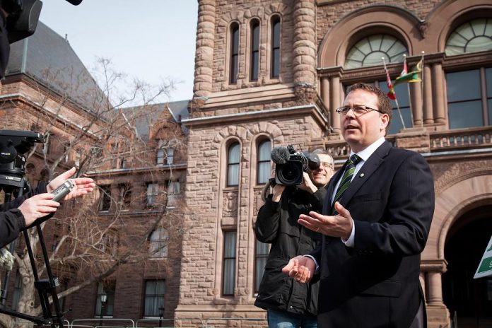 Mike Schreiner, leader of the Green Party of Ontario, will visit Peterborough on March 24, 2018. (Photo: Green Party of Ontario)