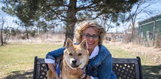 Susan Dunkley, Manager of Development and Outreach at the Peterborough Humane Society, is one of the local women profiled so far for "Inspire: The Women's Portrait Project", which will culminate on International Women's Day 2019 with a gala photo exhibition and fundraiser for a local women's charity. Professional photographer Heather Doughty founded the year-long project, with the support of certified makeup and lash artist Selena Wilson, as a way to tell the stories of remarkable women in the community. (Photo: Heather Doughty)