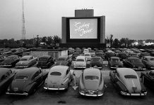 There are three drive-in theatres in the Kawarthas: the Port Hope Drive-In (which is already open on weekends), the Lindsay Drive-In (which opens for the season on April 27, 2018), and the Havelock Family Drive-In (which opens for the season on May 18, 2018). Pictured is a drive-in theatre in Chicago circa 1950, when the alternative to traditional movie theatres began to gain popularity.