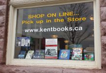 Kent Books in Lindsay is one of the independent bookstores in the Kawarthas celebrating Canadian Independent Bookstore Day on April 28, 2018 with local authors, contests, bargains, and more. (Photo: Kent Books / Facebook)