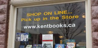 Kent Books in Lindsay is one of the independent bookstores in the Kawarthas celebrating Canadian Independent Bookstore Day on April 28, 2018 with local authors, contests, bargains, and more. (Photo: Kent Books / Facebook)