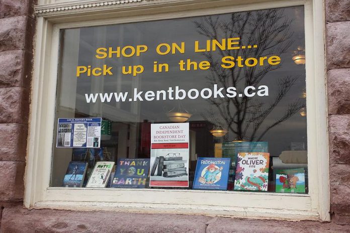 Kent Books in Lindsay is one of the independent bookstores in the Kawarthas celebrating Canadian Independent Bookstore Day on April 28, 2018 with local authors, contests, bargains, and more. (Photo: Kent Books / Facebook)