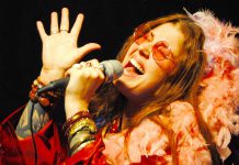 Musician and actor Lindsay Barr performs the hits of Janis Joplin and recreates key moments in iconic 1960s singer's tragic life in "A Musical Journey with Janis Joplin" at Peterborough's Market Hall on April 13, 2018. She will then take on the role of Captain Hook in the St. James Players production of "eter Pan: A Musical Adventure" from April 27 to 29, 2018. (Photo: Denis Goggin)