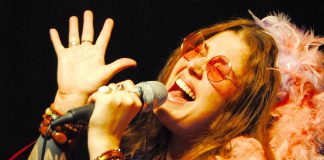Musician and actor Lindsay Barr performs the hits of Janis Joplin and recreates key moments in iconic 1960s singer's tragic life in "A Musical Journey with Janis Joplin" at Peterborough's Market Hall on April 13, 2018. She will then take on the role of Captain Hook in the St. James Players production of "eter Pan: A Musical Adventure" from April 27 to 29, 2018. (Photo: Denis Goggin)