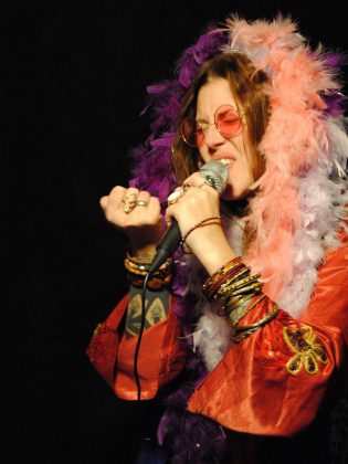 "A Musical Journey with Janis Joplin", with Lindsay Barr singing Janis Joplin, is much more than just a tribute concert: it will  be recreating moments of Joplin's public life on stage as well.  (Photo:  Denis Goggin)