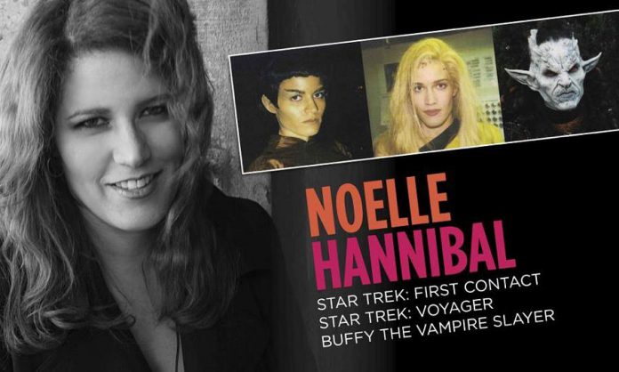 Noelle Hannibal is a Montreal-based actress who has appeared in a Star Trek film and TV series as well as Buffy The Vampire Slayer. She will be attending the Peterborough Comic Con on April 22, 2018. (Graphic: Noelle Hannibal / Facebook)