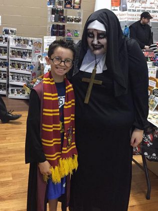 Harry Potter meets The Nun: cosplayers at last year's Peterborough Comic Con. (Photo: Amy Van Purr)