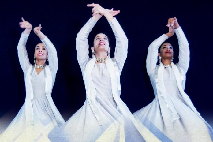 Public Energy presents the world premiere of "Snowangels" by choreographer Deepti Gupta, which will be performed by four dancers from her company Arzoo Dance Theatre on April 6 and 7 at Peterborough's Market Hall, along with "The Lion's Roar", a solo dance performance by Gupta. (Supplied photo)