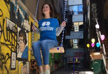 In 2017, 100in1Day Toronto set up a swing, games, balloons, bubbles, and other activities in an alleyway to animate the space in a positive, fun, and playful way. This year, Peterborough will be one of 13 Canadian cities participating in 100in1Day on June 2nd, 2018. The possibilities of your local event are limited only by your imagination. (Photo: Nicole Bruun-Myyer / 100in1Day Toronto)